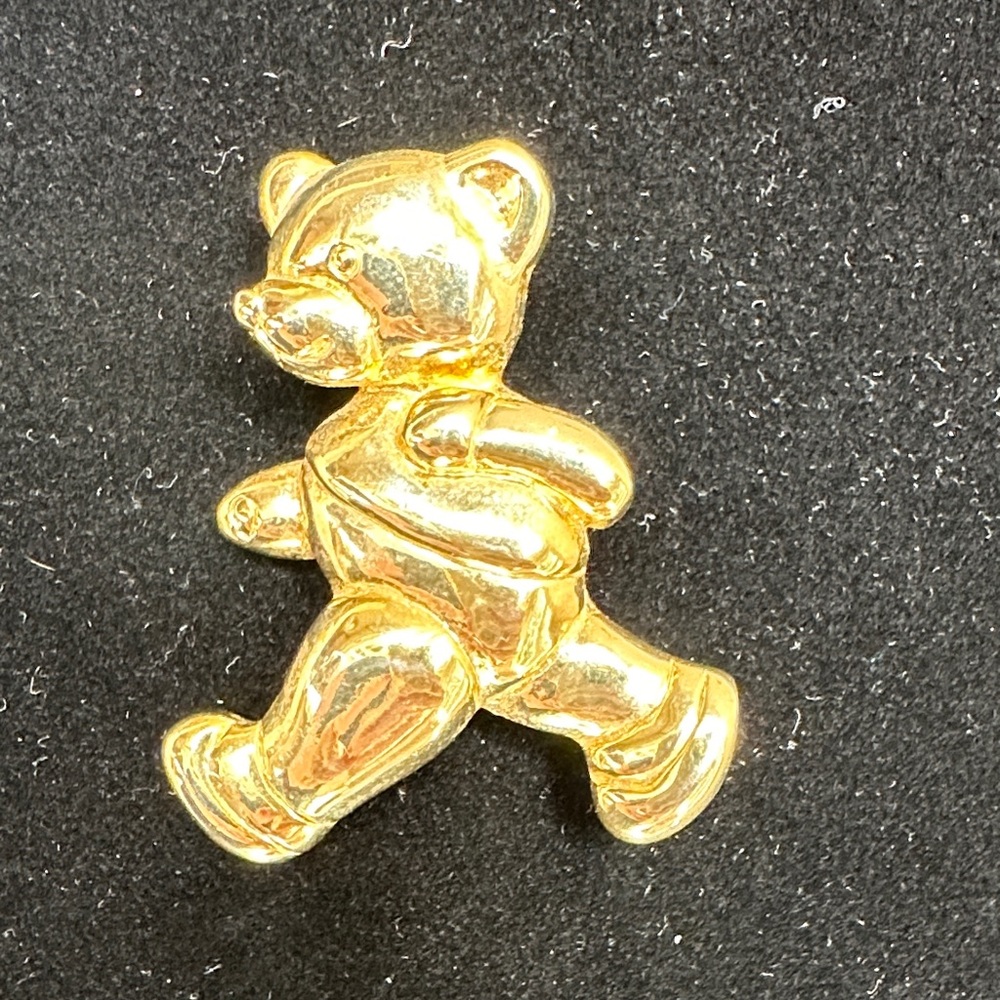 Duri Gold Teddy Bear Brooch - Women's Fashion Brooch